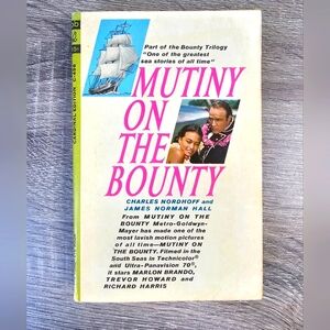 Mutiny On The Bounty Nordhoff and Hall 1962 Paperback: Cinema Tie In Edition